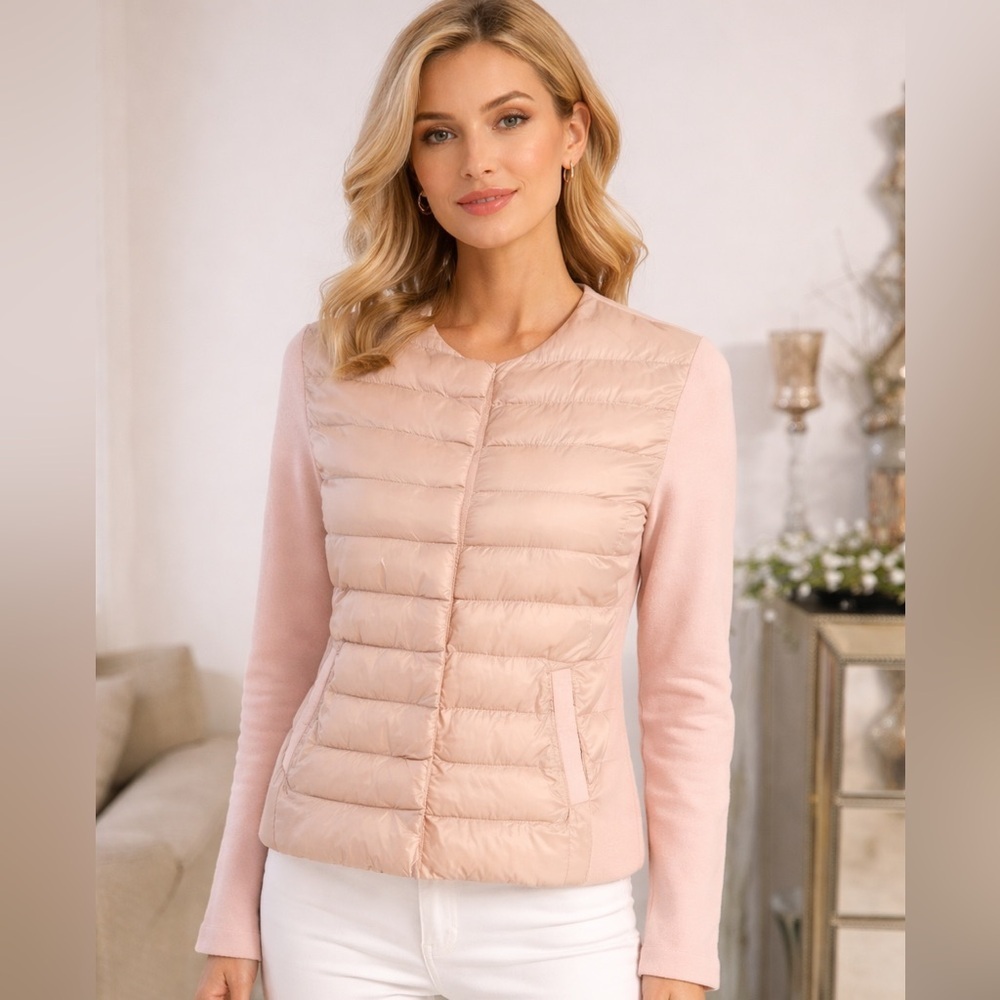 Escada Light Pink Puffer Jacket S